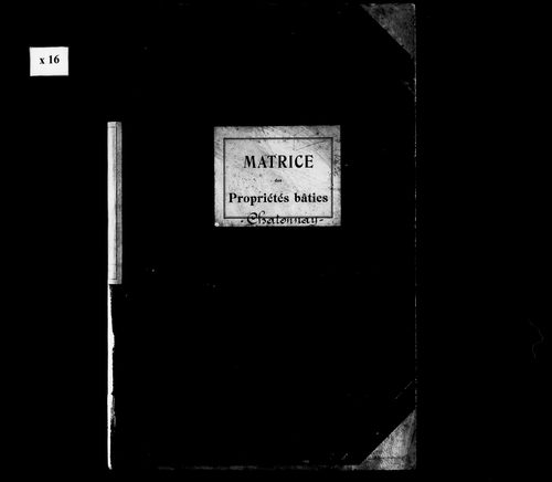 Matrice des propriétés bâties.