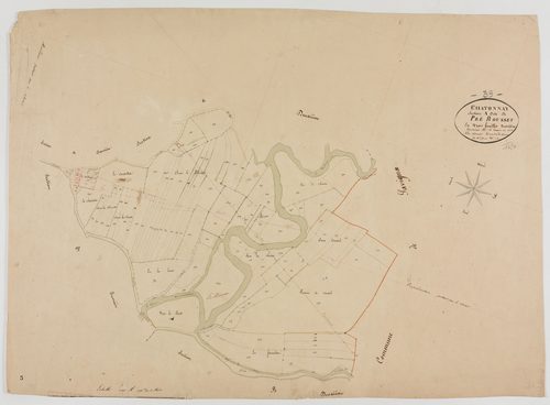 Chatonnay, section A, le Pré Roussey, feuille 3.géomètre