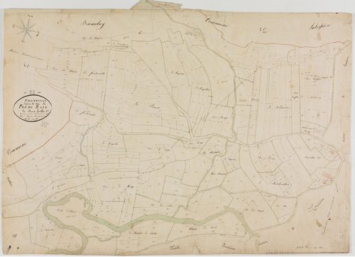 Chatonnay, section B, le Pré de la Raye, feuille 1.géomètre : Grenier
