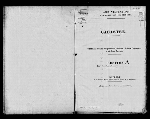 Etat de sections.