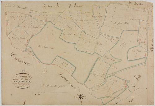 Chaumergy, section C, le Champ de Mars, feuille 5.géomètre : Mathieu