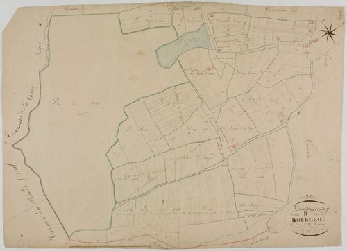 Chaumergy, section B, Bourgeot, feuille 2.géomètre : Mathieu Félix