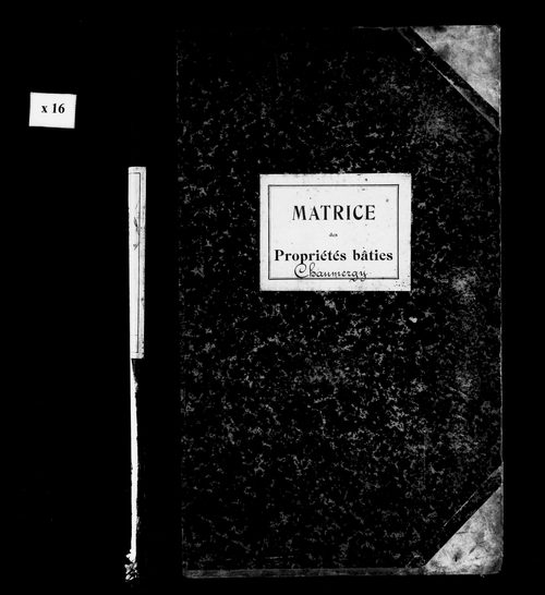 Matrice des propriétés bâties.