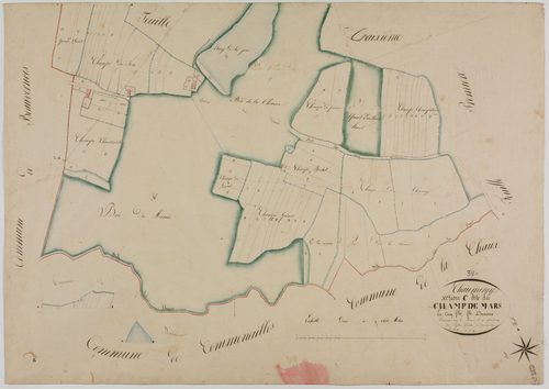 Chaumergy, section C, le Champ de Mars, feuille 2.géomètre : Laplace