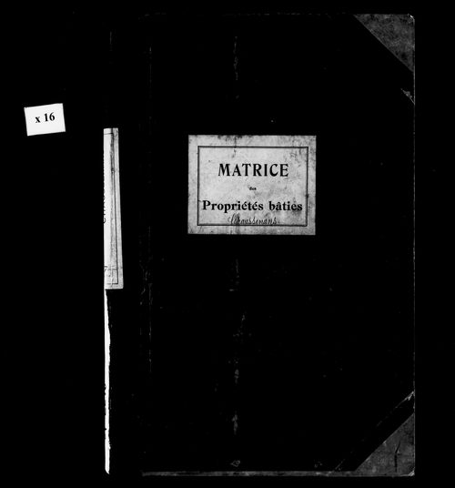 Matrice des propriétés bâties.
