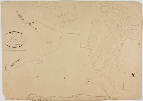 Chaussin, section A, la Raie, feuille 1.géomètre : Métadieu