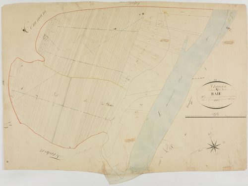 Chaussin, section A, la Raie, feuille 6.géomètre : Métadieu