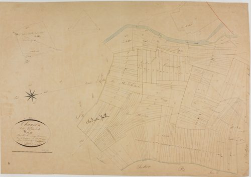 Chaussin, section A, la Raie, feuille 3.géomètre : Métadieu