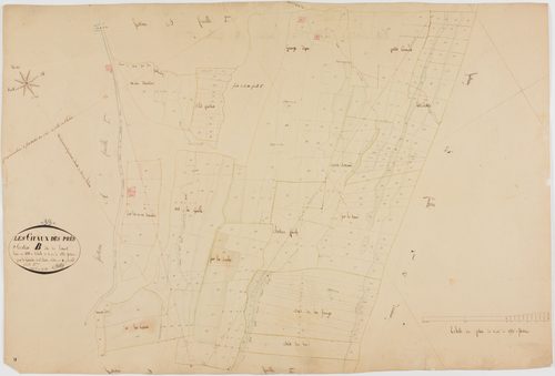 Chaux-des-Prés, section B, le Levant, feuille 3.géomètre : Billet