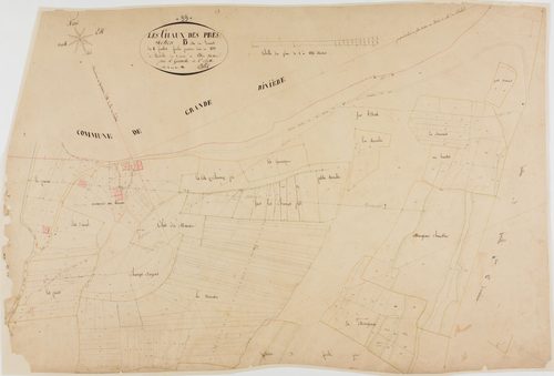 Chaux-des-Prés, section B, le Levant, feuille 1.géomètre : Billet