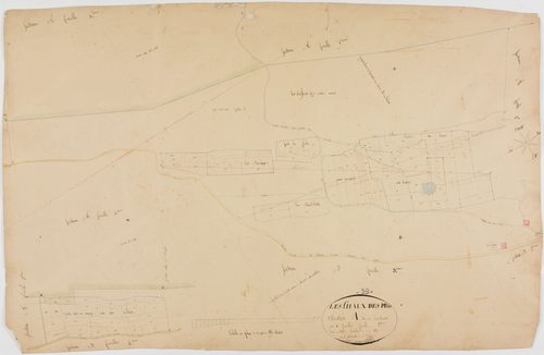 Chaux-des-Prés, section A, le Couchant, feuille 2.géomètre : Billet