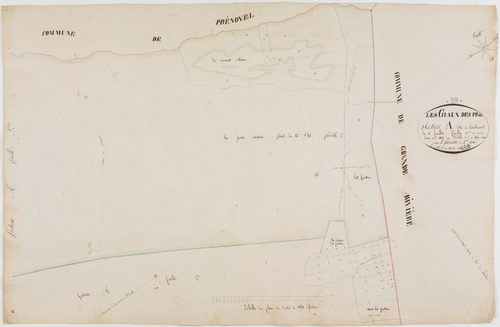 Chaux-des-Prés, section A, le Couchant, feuille 6.géomètre : Billet