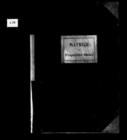 Matrice des propriétés bâties.