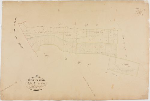 Chaux-des-Prés, section B, le Levant, feuille 5.géomètre : Billet