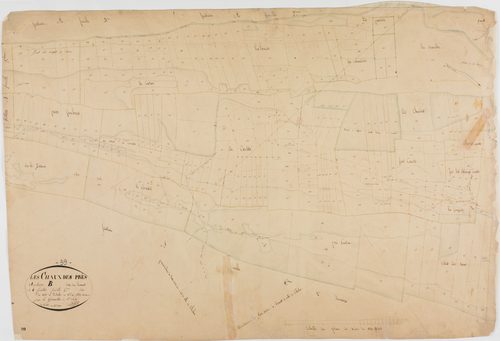 Chaux-des-Prés, section B, le Levant, feuille 4.géomètre : Billet