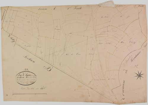 Chaux-sur-Champagny, section A, feuille 3.