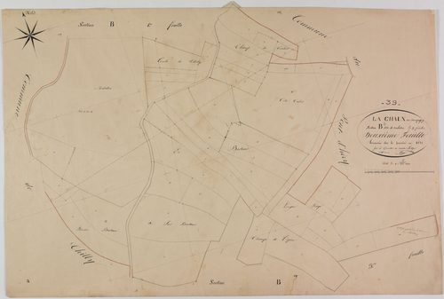 Chaux-sur-Champagny, section B, Malaton, feuille 2.