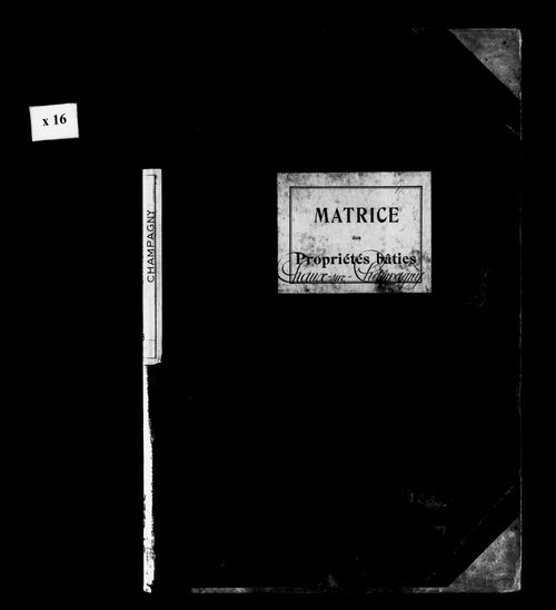 Matrice des propriétés bâties.