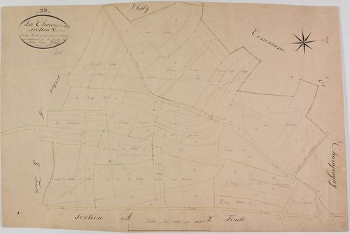 Chaux-sur-Champagny, section A, feuille 1.