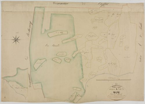 Chavéria, section A, Mane, feuille 1.géomètre : J. J. Vermot