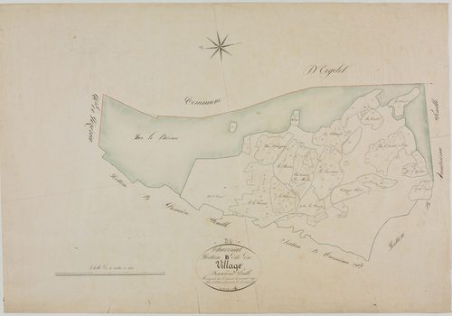 Chavéria, section B, le Village, feuille 3.géomètre : J. J. Vermot