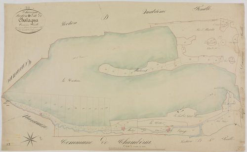 Chavéria, section D, Chatagna, feuille 3.géomètre : H. Deniset