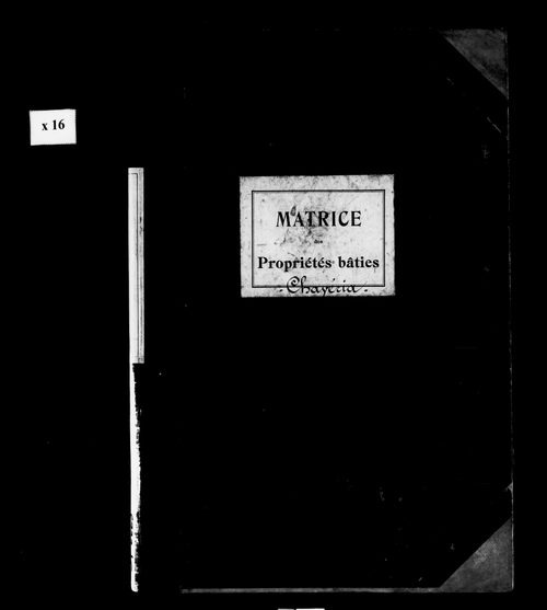 Matrice des propriétés bâties.