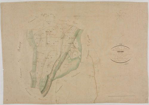 Chavéria, tableau d'assemblage.géomètre : J. J. Vermot