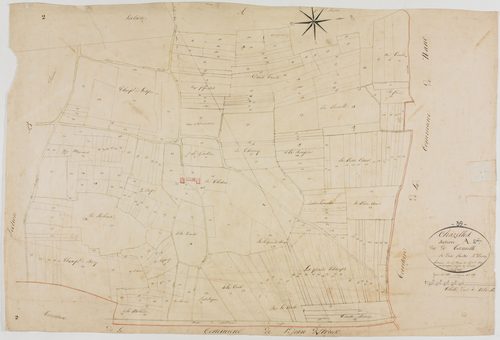 Chazelles, section A, Tanaille, feuille 2.géomètre : Rosset