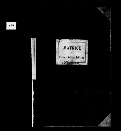 Matrice des propriétés bâties.