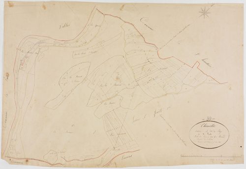 Chemilla, section A, le Village, feuille 1.géomètre : Romand