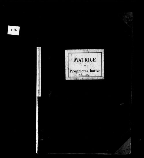 Matrice des propriétés bâties.