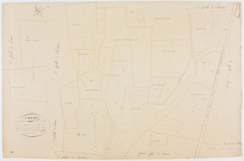 Chemin, section C, Chemin, feuille 5.géomètre : Billet