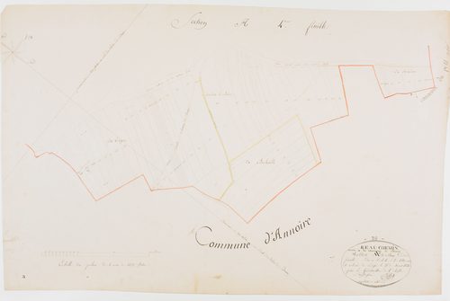 Chemin, section A, le Village, feuille 5.géomètre : Billet