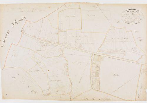 Chemin, section A, le Village, feuille 3.géomètre : Billet