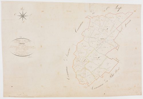 Chemin, tableau d'assemblage.géomètre : Billet