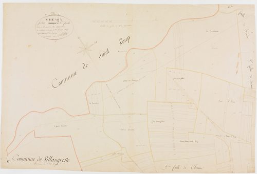 Chemin, section C, Chemin, feuille 8.géomètre : Billet