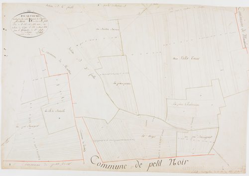Chemin, section B, les Vieilles Terres, feuille 2.géomètre : Billet