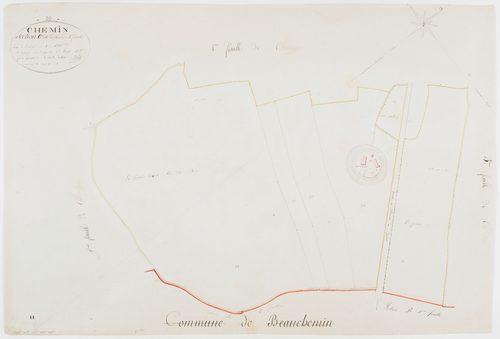 Chemin, section C, Chemin, feuille 2.géomètre : Billet