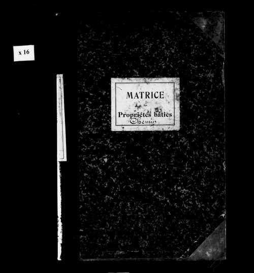 Matrice des propriétés bâties.