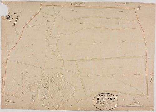 Chêne-Bernard, section A, le Village, feuille 1.géomètre : Bénier Sre