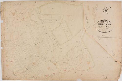 Chêne-Bernard, section A, le Village, feuille 2.géomètre : Bénier Sre