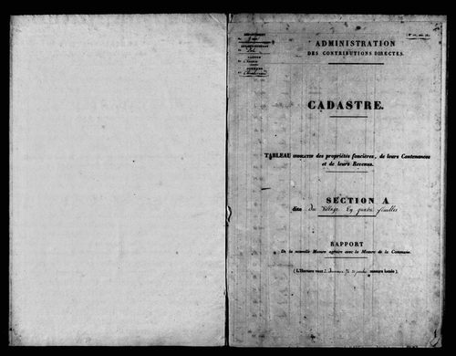 Etat de sections.