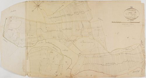 Chevigny, section A, Manclaire, feuille 5.géomètre : Morel