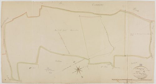 Chevigny, section A, Manclaire, feuille 6.géomètre : Morel
