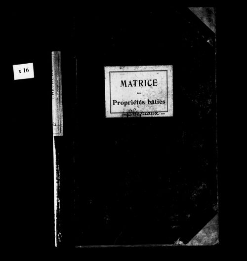 Matrice des propriétés bâties.