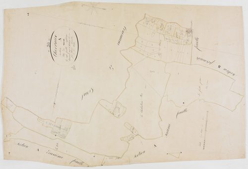 Chevreaux, section A, le Village, feuille 7.géomètre : J. Olivier