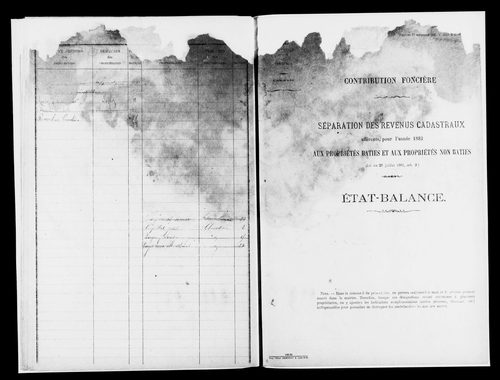 Matrice des propriétés bâties.