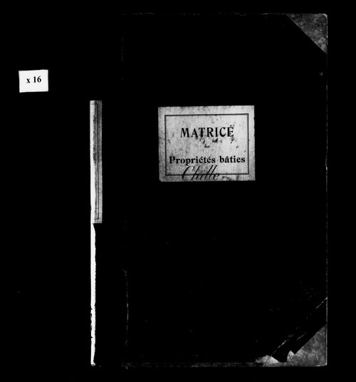 Matrice des propriétés bâties.