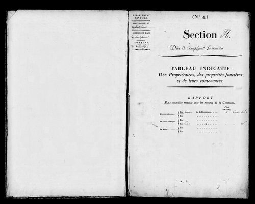 Etat de sections.